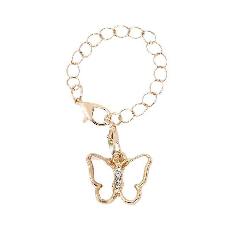 Wholesale Cute Butterfly Chain with Lobster Clasp Pendant Cup Accessories