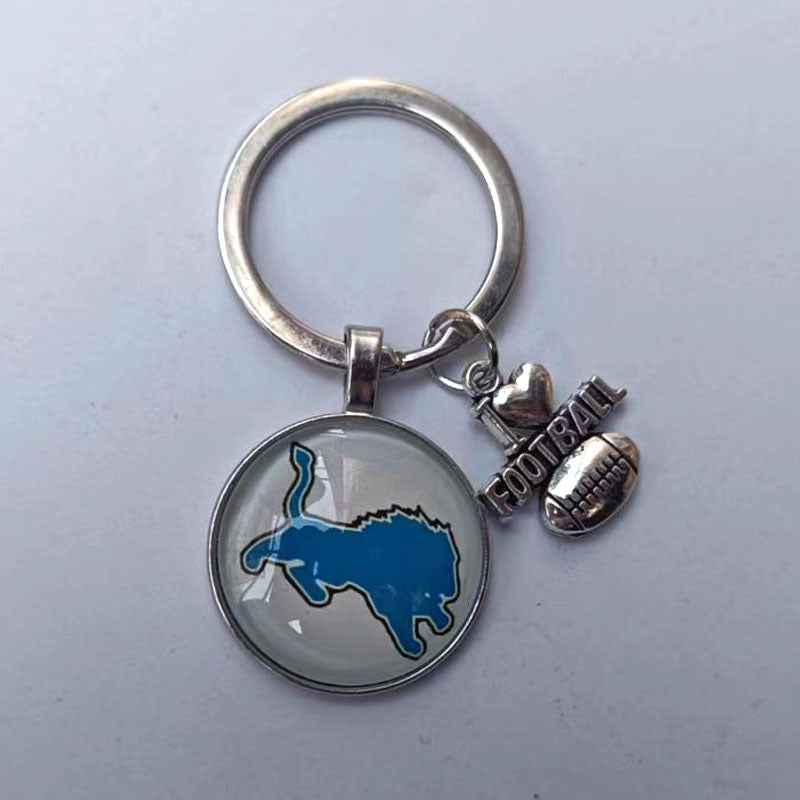 Wholesale I Love Football Team Keychain