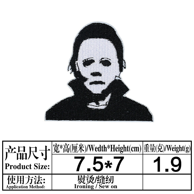 Wholesale Twill  Embroidered Patch y Clown Badge DIY Fashion Accessory for Coat Bag Hat