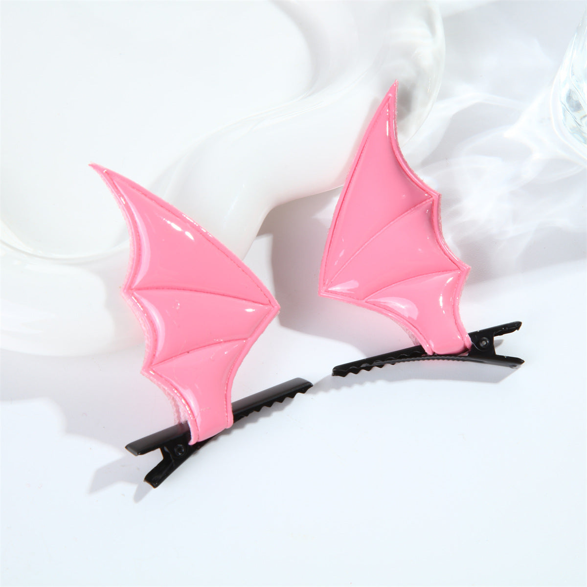 Wholesale Halloween Bat Hairpin & Headband Hoop Set Little Devil Leather Accessories