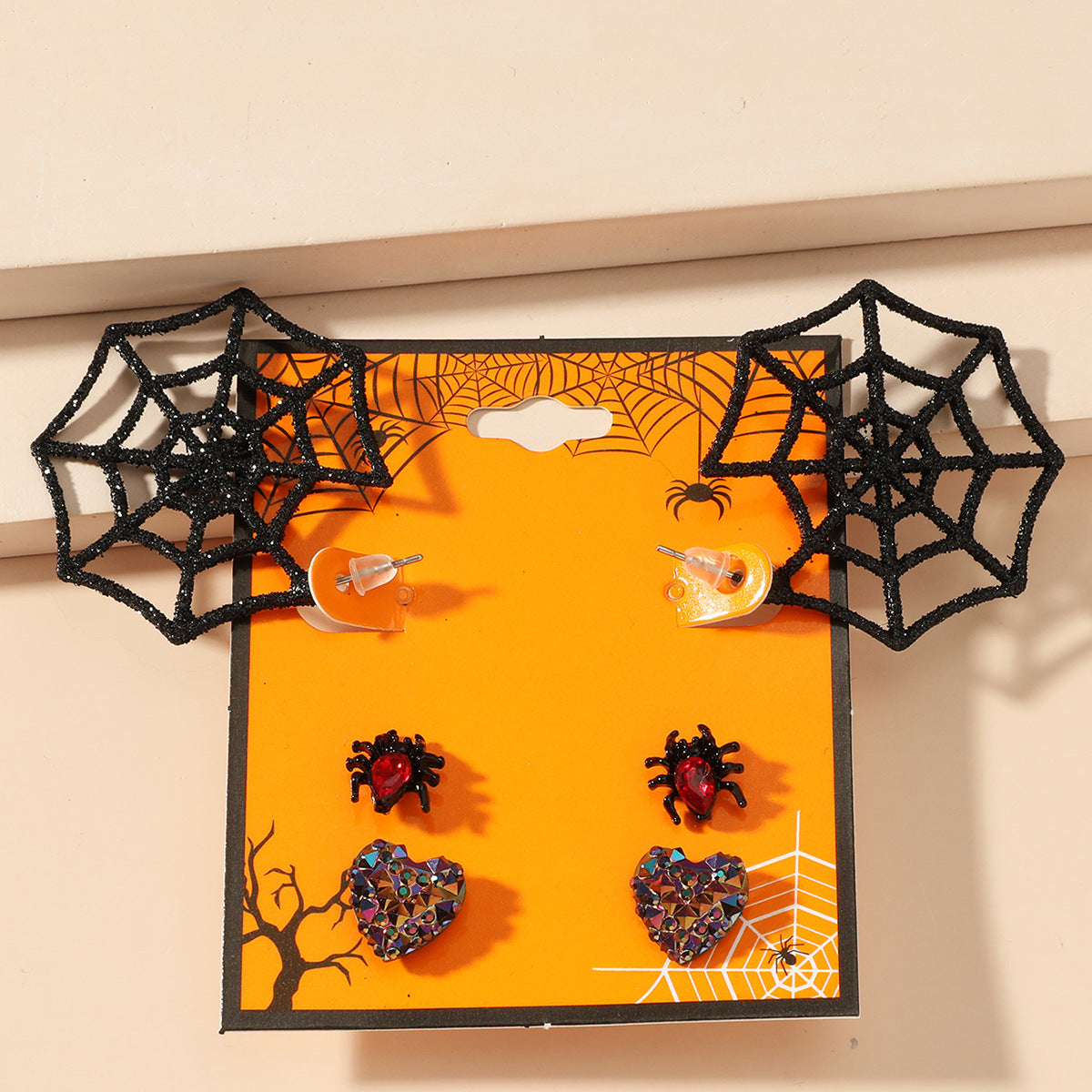 Wholesale  Devil Bat  Pumpkin Earrings For Women Alloy Electroplated Jewelry Accessory Trendy Party Gift Boutique Resale