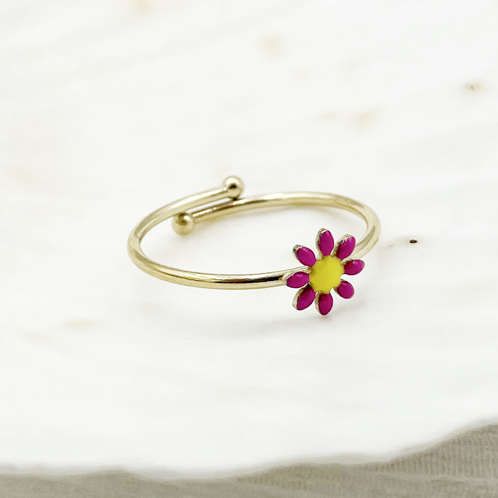 Anillo de acero de titanio ajustable para giras de giras para giras para giras para gotas de giras al por mayor