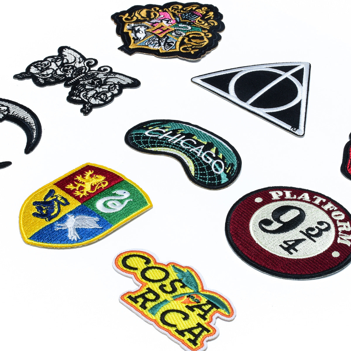 Wholesale 9 Pack Embroidered Iron On Cloth Patches Badges For Casual Clothing And DIY Craft Supply