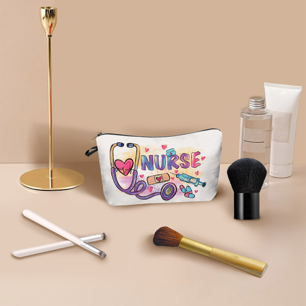 Wholesale Medical Print Cosmetic Bag Portable Travel Bag Toiletries Bag