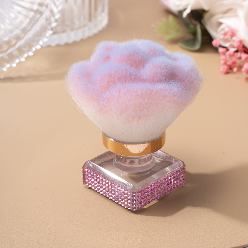 Wholesale Diamond-encrusted advanced multi-functional hot selling single nail art dust powder brush foundation brush makeup brush beauty makeup