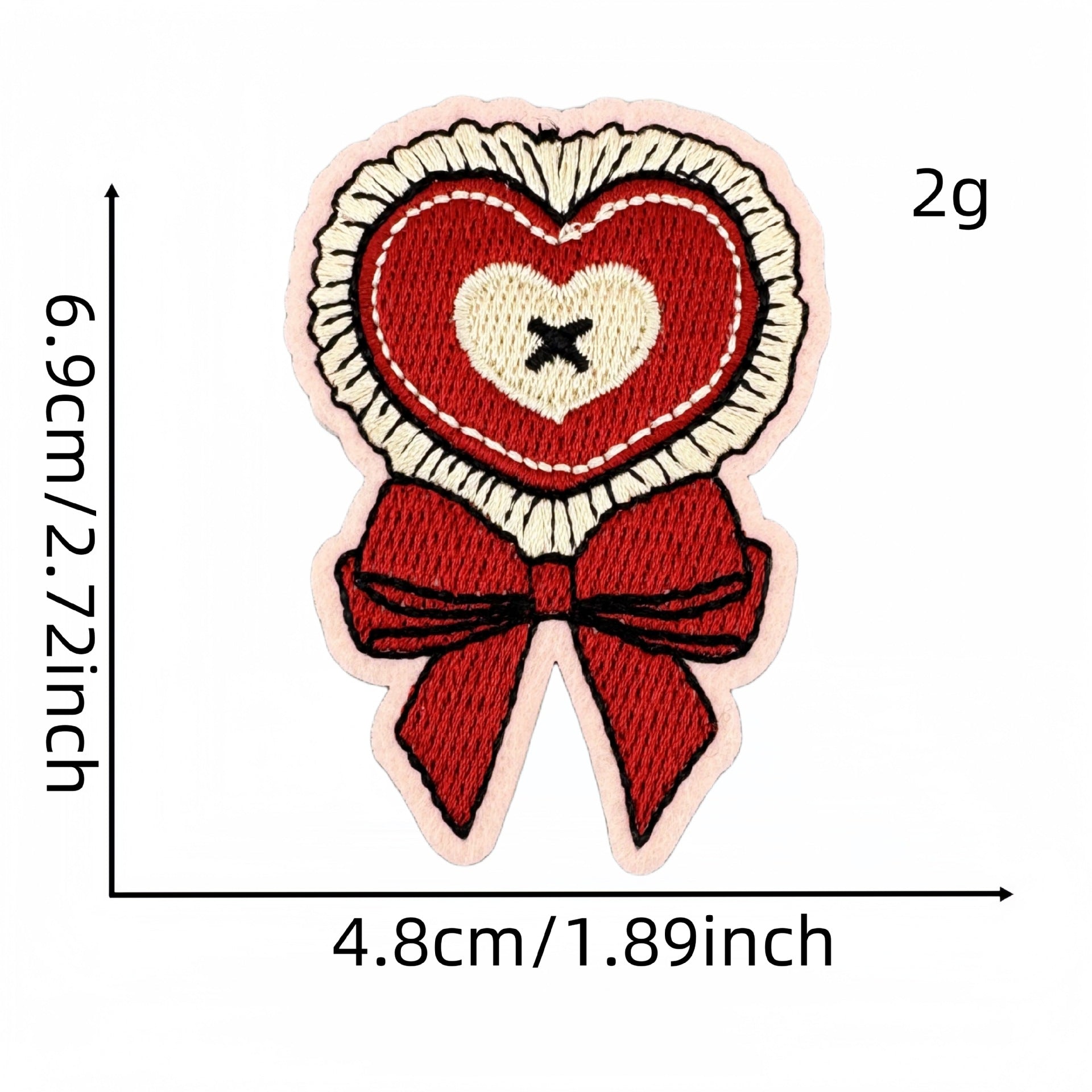 Wholesale Valentine' s Day Pink Love Cartoon Embroidery DIY Patches