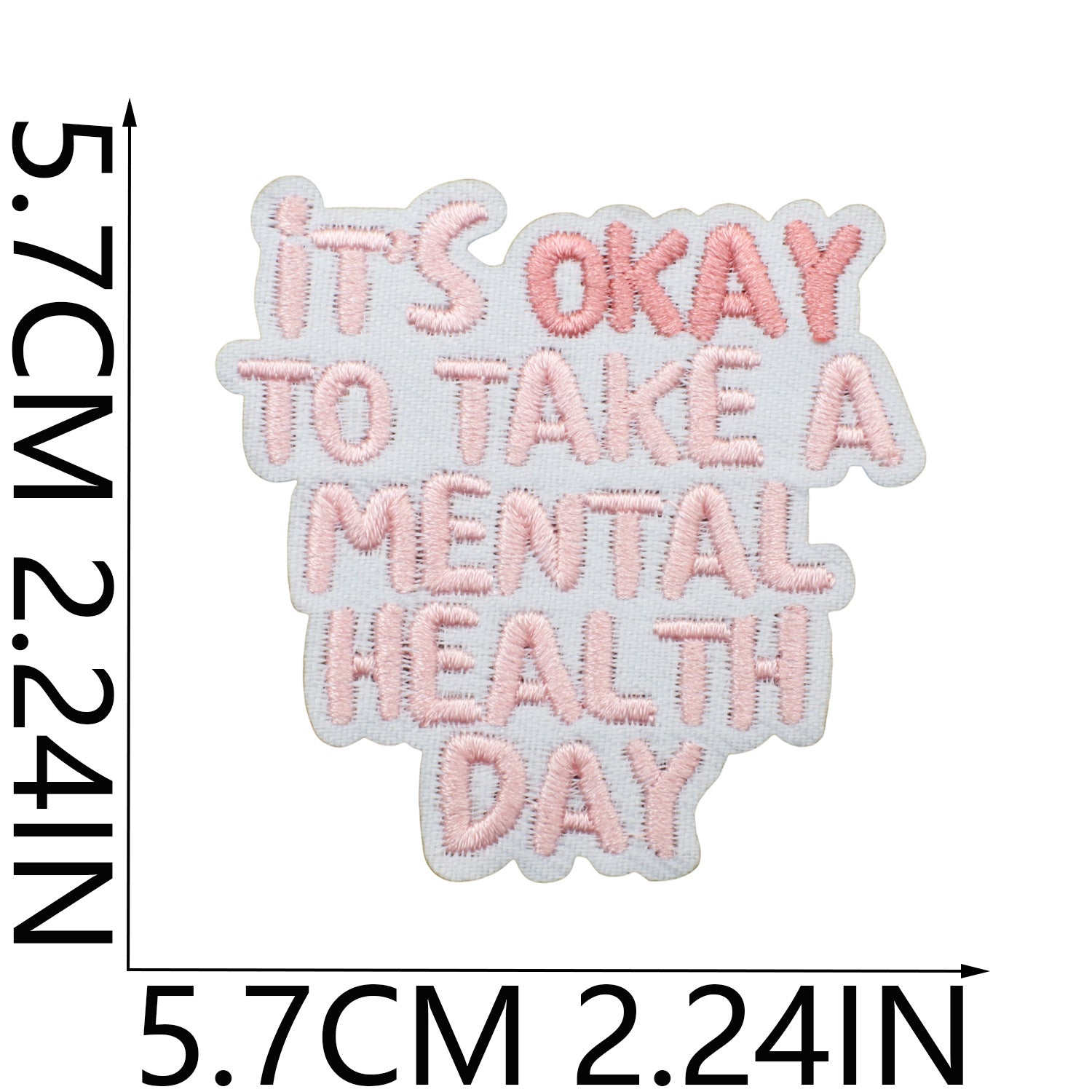 Wholesale Polyester Embroidered Patch Decorative Accent Inspirational Quote Love Yourself English Slogan Applique For Clothing Bags DIY Craft Stylish Fashion Accessory