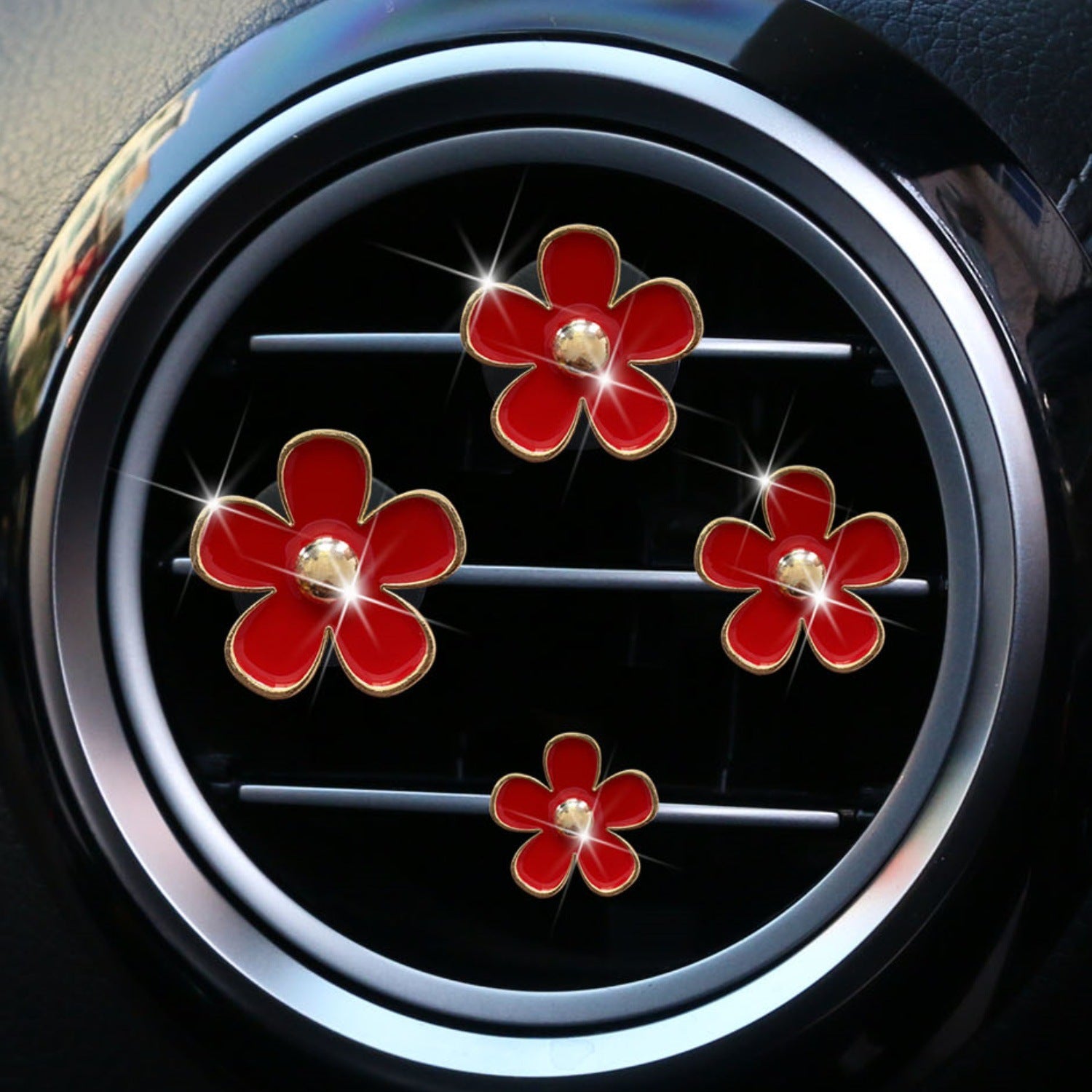 Wholesale Small chrysanthemum car alloy air outlet perfume decoration