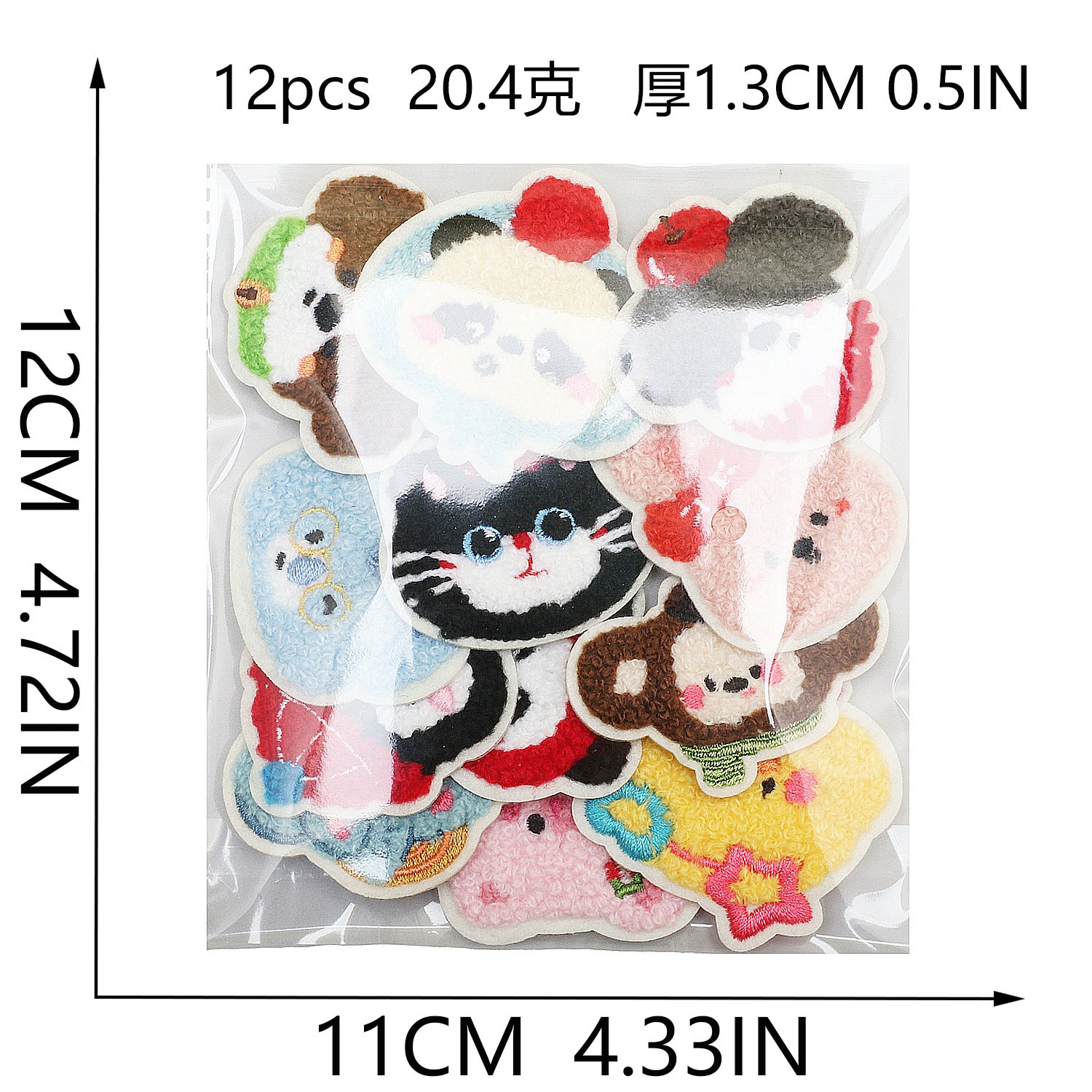 Wholesale Cute animal towel embroidery clothing decoration patch
