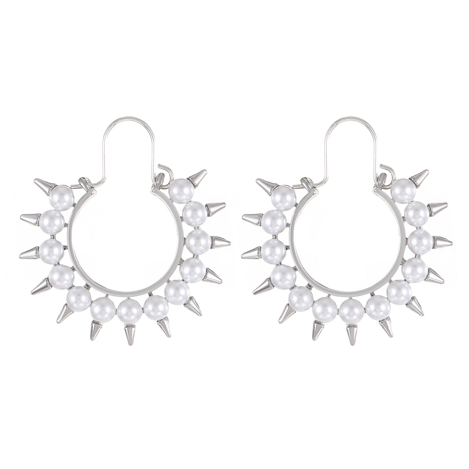 Wholesale Gothic Rivet Alloy Earrings