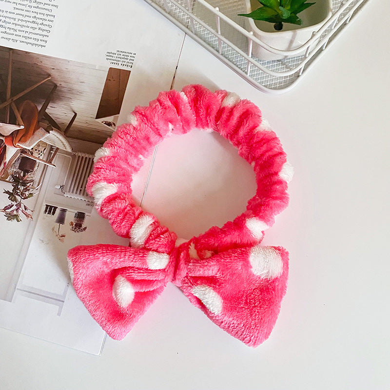 Wholesale Fabric Narrow Stripe Butterfly Tie Hair Band