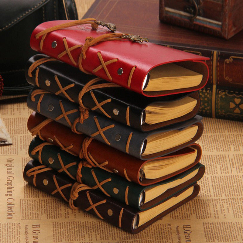 Wholesale Creative Pirate Leather Strap Loose Leaf Notebook