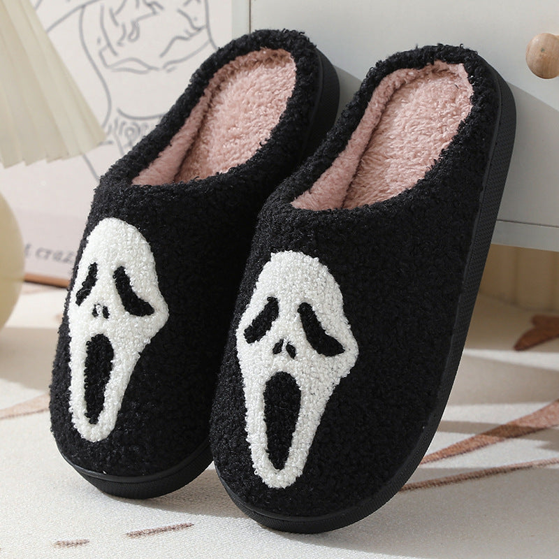 Wholesale Winter Halloween Home Comfortable Thick-soled Warm Indoor Couple Cotton Slippers