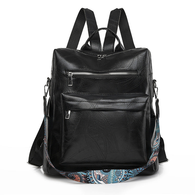 Wholesale Retro PU Large Capacity Travel Backpacks