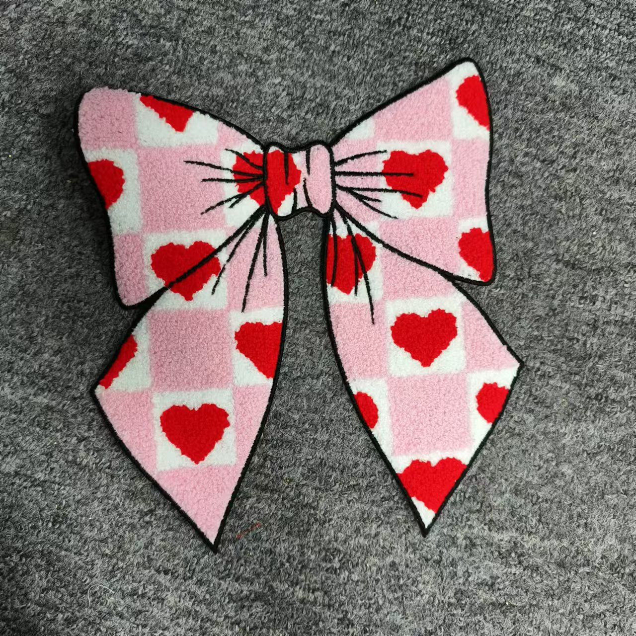 Wholesale Cute Cartoon Heart Ice Cream Towel Embroidery Patch 28Cm For Coat DIY Boutique Craft Supply