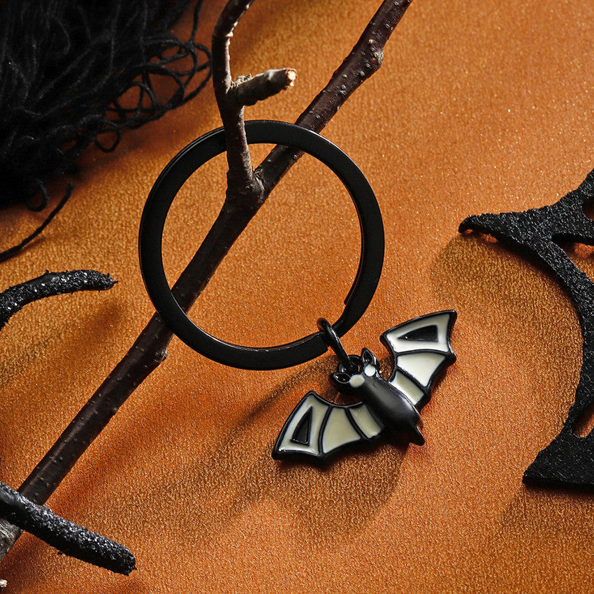 Wholesale Halloween Cartoon Bat Ghost Zinc Alloy Keychain