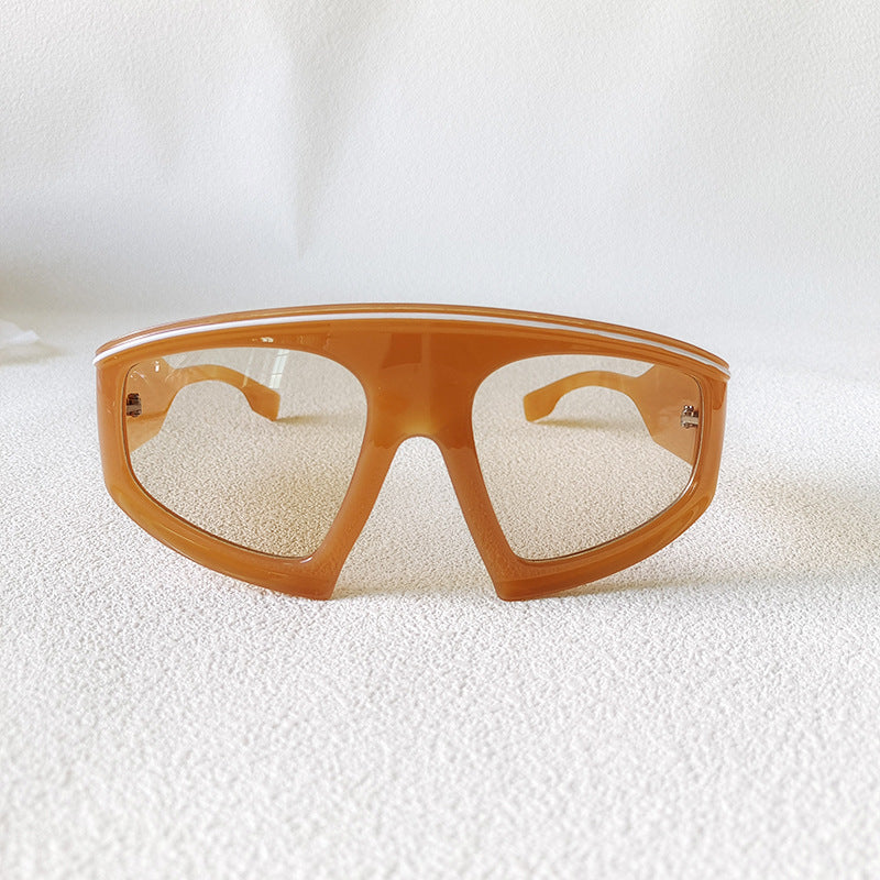 Wholesale Large Frame Gradient Color PC Sunglasses