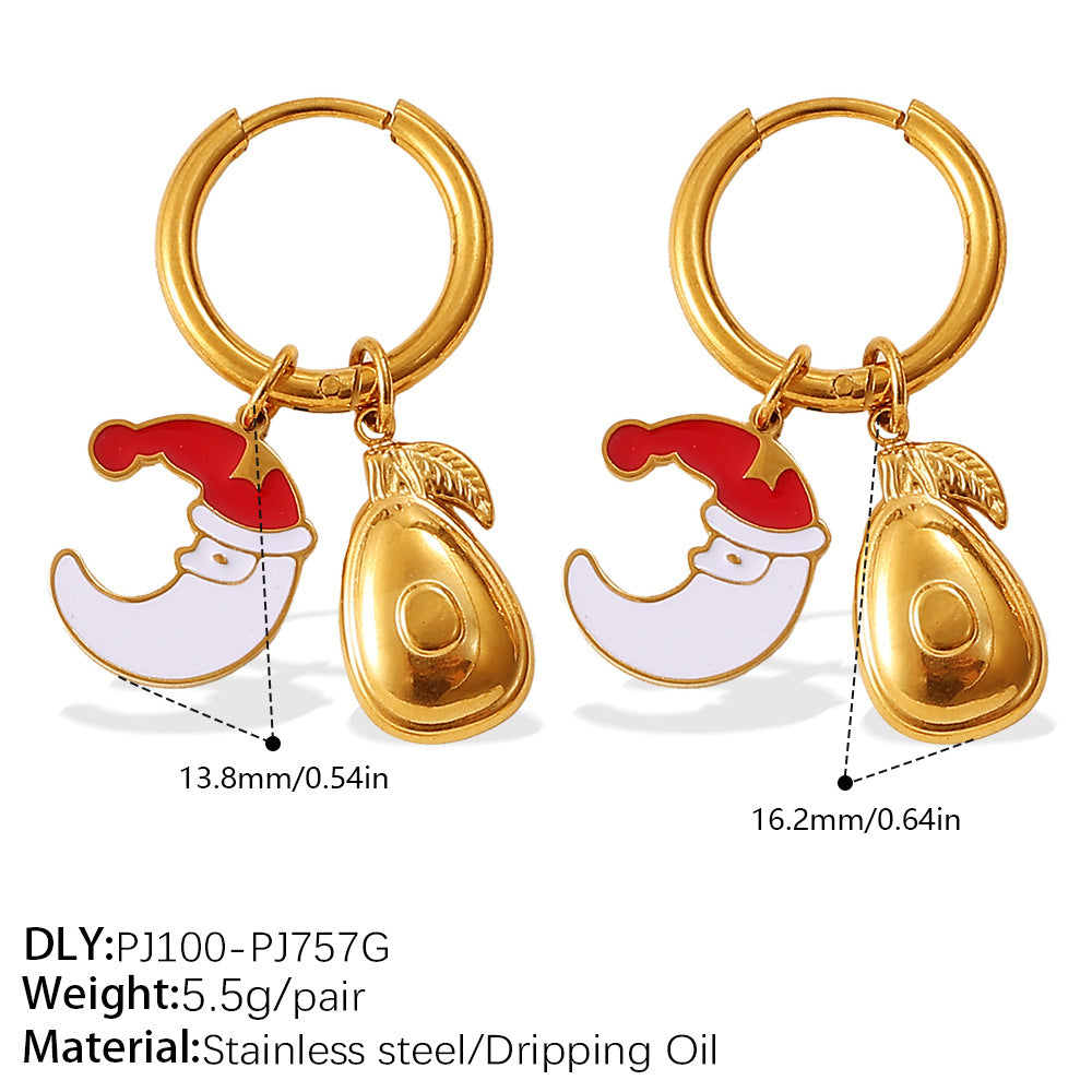 Wholesale Christmas series gingerbread  earrings