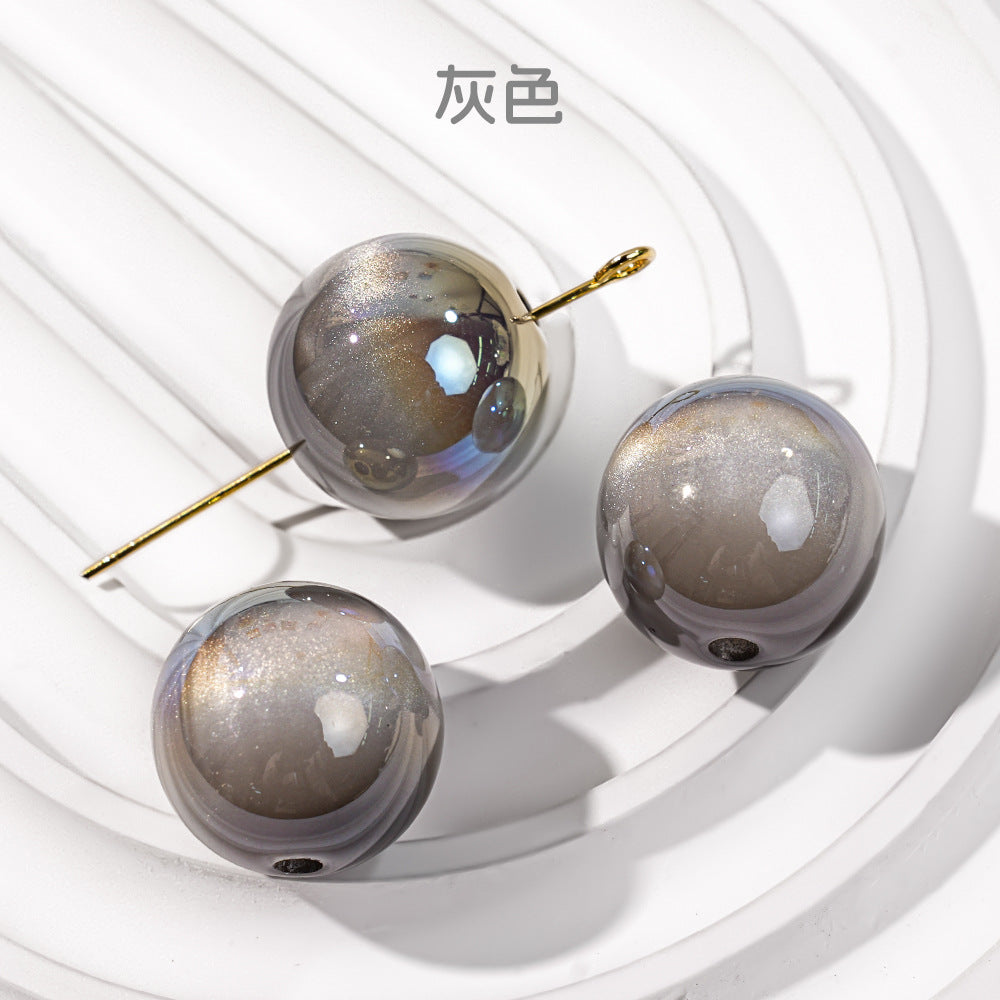 Wholesale 50pcs/1pack Highlights Versatile Cat Eye Straight Hole DIY Beads