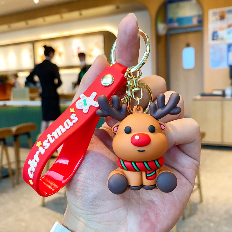 Wholesale Christmas Soft Rubber Keychains