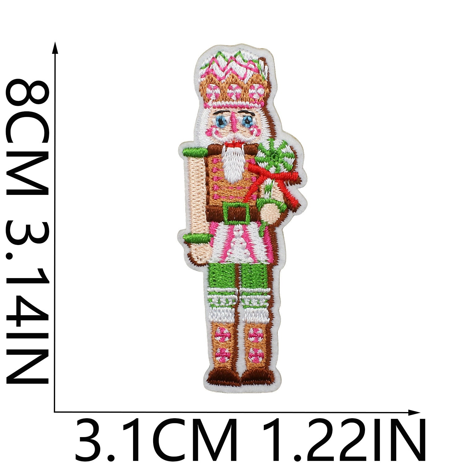 Wholesale Chic Polyester Embroidered Iron On Nutcracker Patch For Clothing Bags DIY Craft Accessory OLY Exclusive