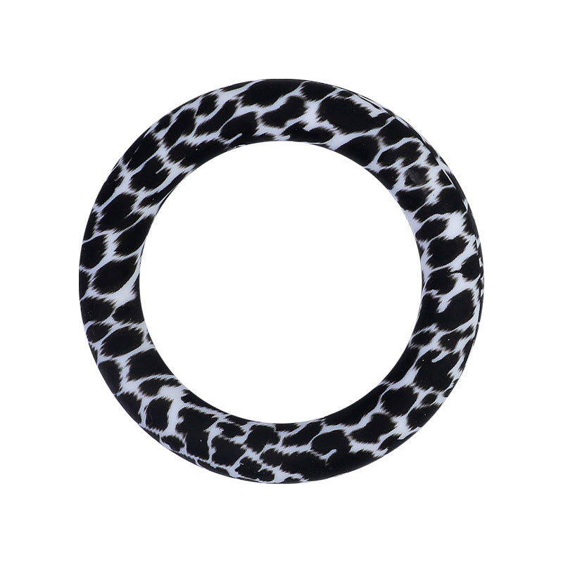 Wholesale 20PCS 65mm Leopard Print Silicone Ring Accessories