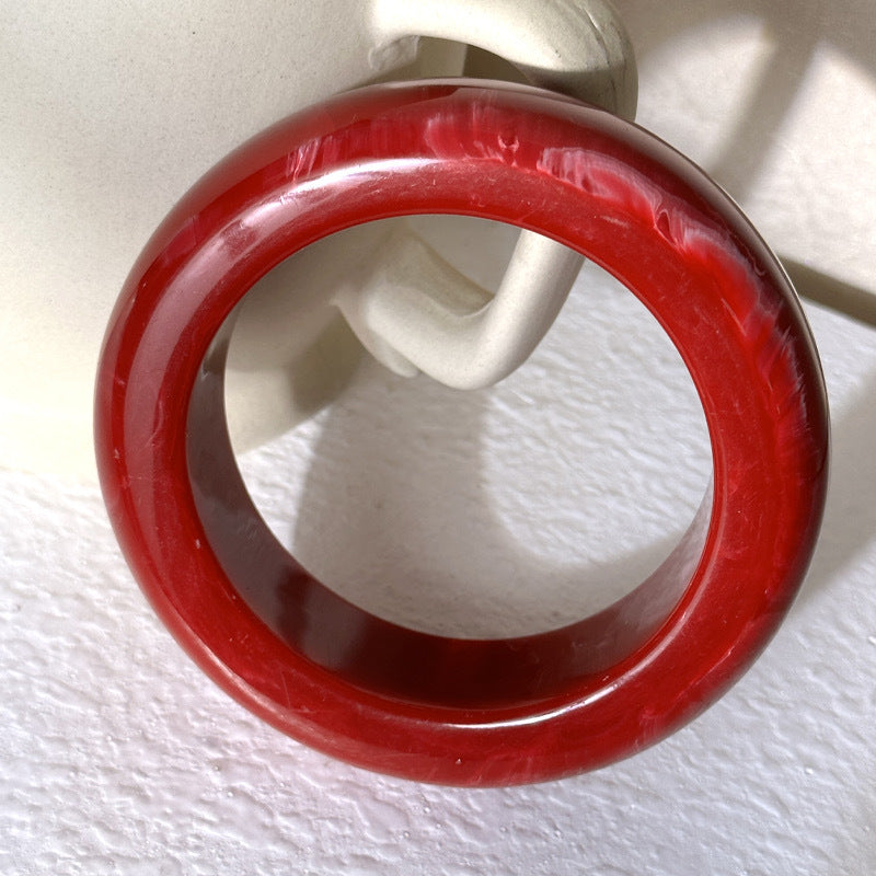 Wholesale 10pcs Yuyu fashion new marble pattern acrylic bracelet shaped resin square round bracelet