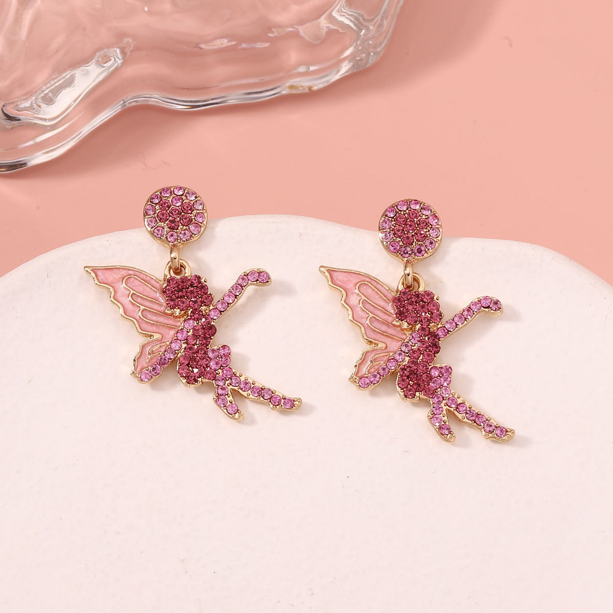 Wholesale Diamond Forest Elf Zinc Alloy Earrings