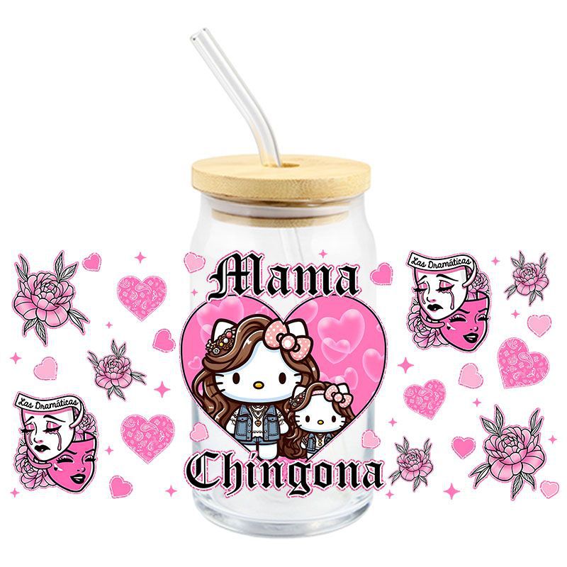 Wholesale 5pcs Cartoon Valentine' s Day  16oz Cup UV DTF Wraps OLY Exclusive