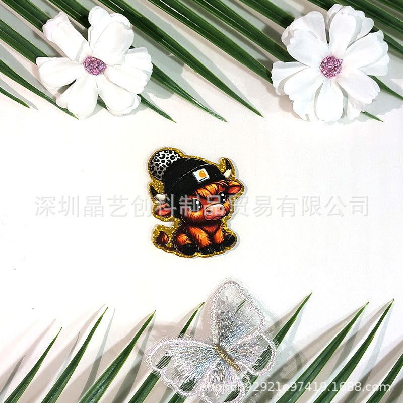 Wholesale 10pcs/pack Sequin Acrylic DIY Accessories