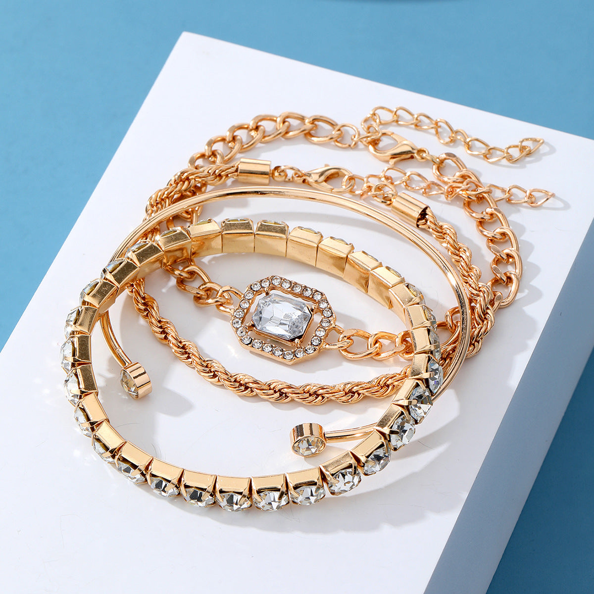 Wholesale Full Diamond Vintage Bracelet Set