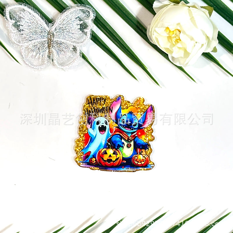 Wholesale 10pcs Halloween acrylic DIY accessories