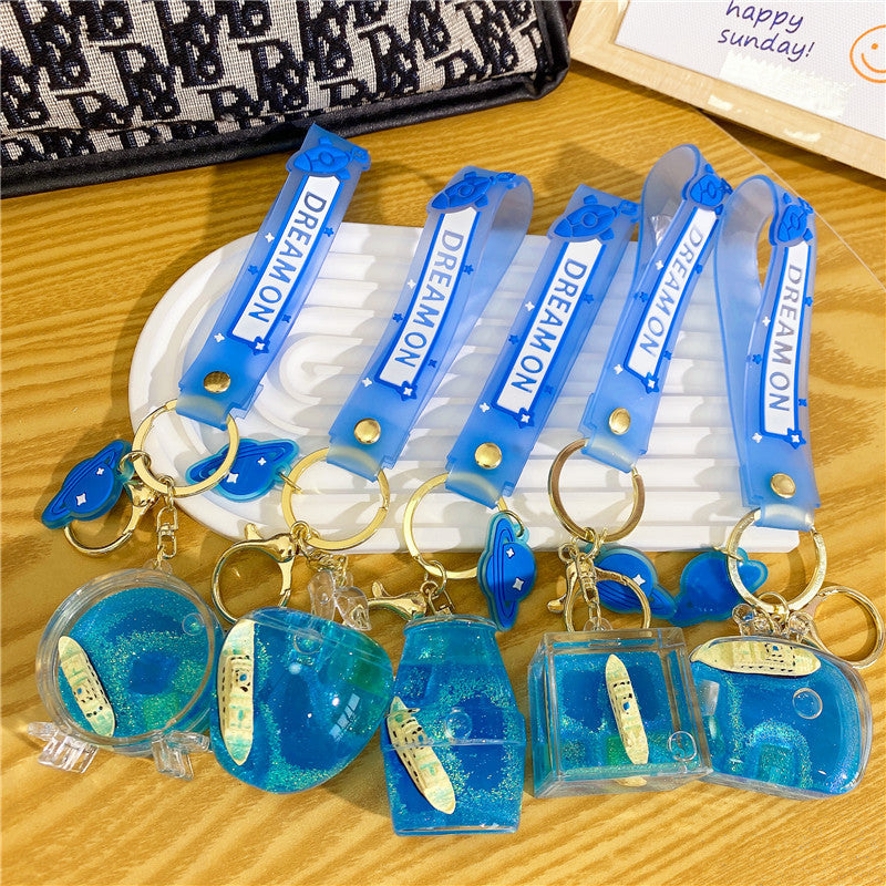 Al por mayor en los llaves acrílicos de la botella de deriva de botes de aceite