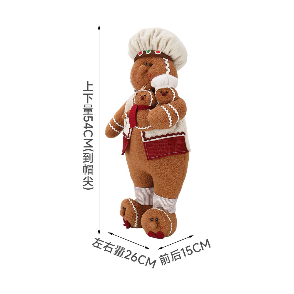 Wholesale New Christmas Doll 54CM Biscuit Man Ornament Window Decoration