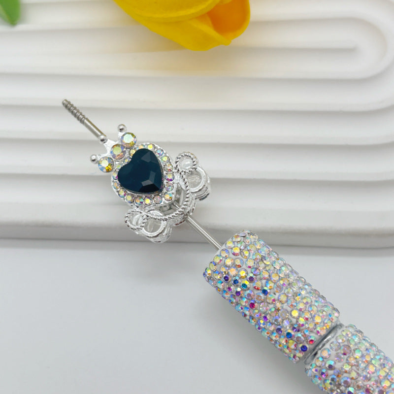 Wholesale 20pcs Alloy Full Diamond Pumpkin Carriage Love Crystal Beads