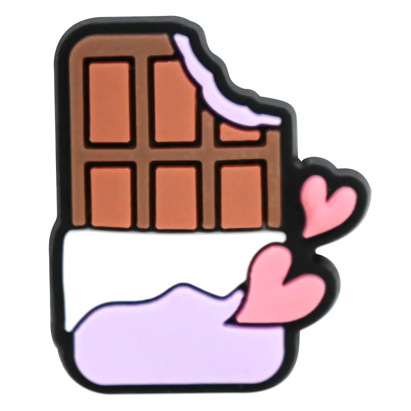 Wholesale Random 100pcs Valentine' s Day Series Wedding Dessert Cartoon Croc Charms