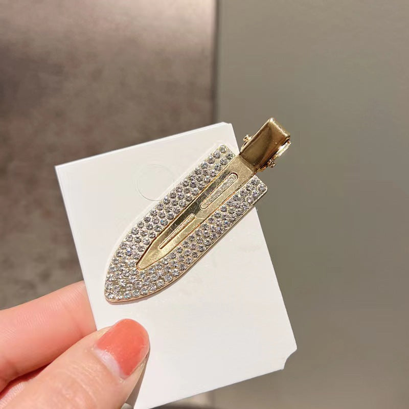 Wholesale alloy rhinestone seamless surfboard duckbill headdress clip hairpin