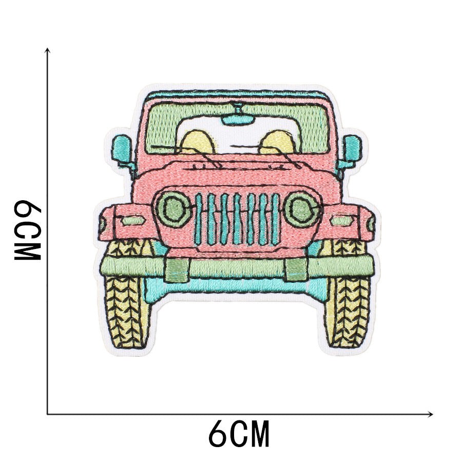 Wholesale New Summer Waves Embroidery Cloth Sticker