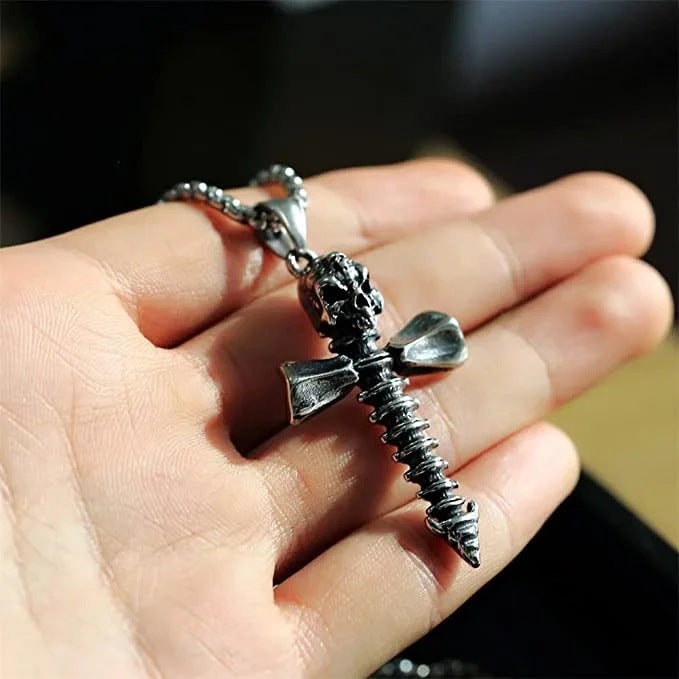 Wholesale Stainless Steel Twisted Punk Necklace