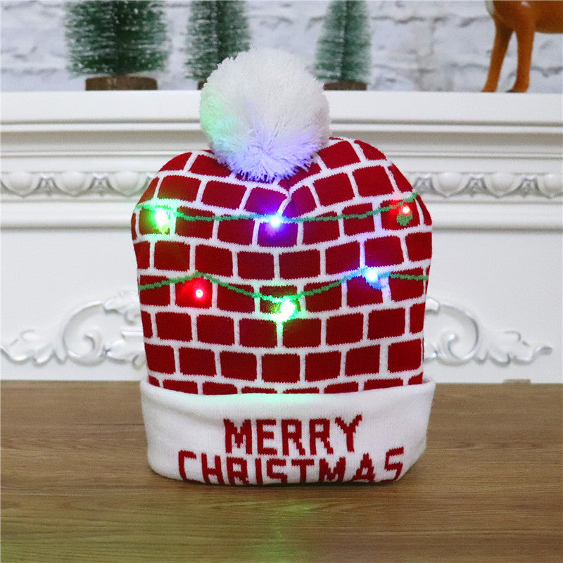 Wholesale Christmas Colorful Luminous High-end Beanie