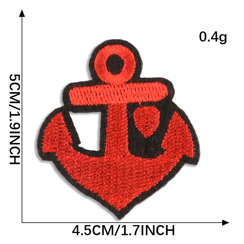 Wholesale Computer embroidery heart patch accessories embroidery cloth patch