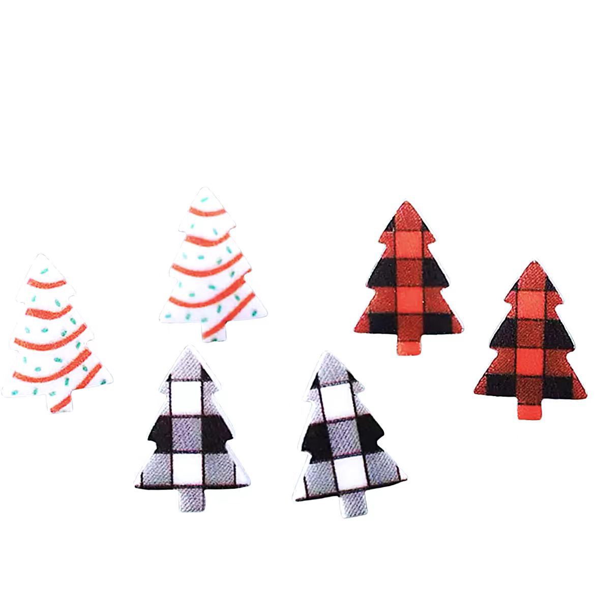 Wholesale Christmas Tree Snowman Series Acrylic Earrings Set