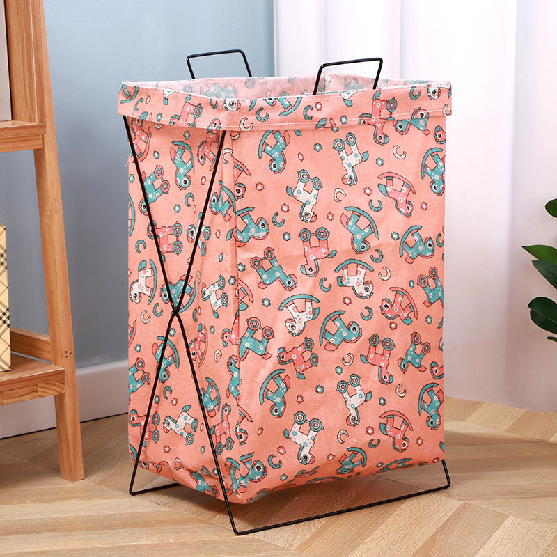 Wholesale Cotton and Linen Thickened Foldable Storage Basket