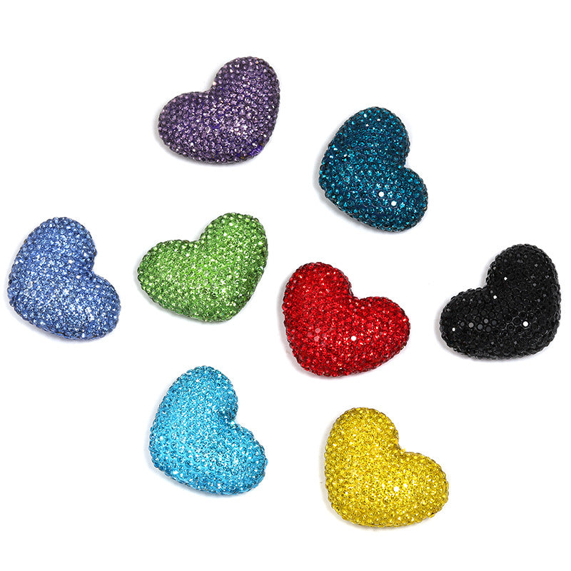 Wholesale 5pcs Heart Bead Can Pass Straight Hole Loose Beads