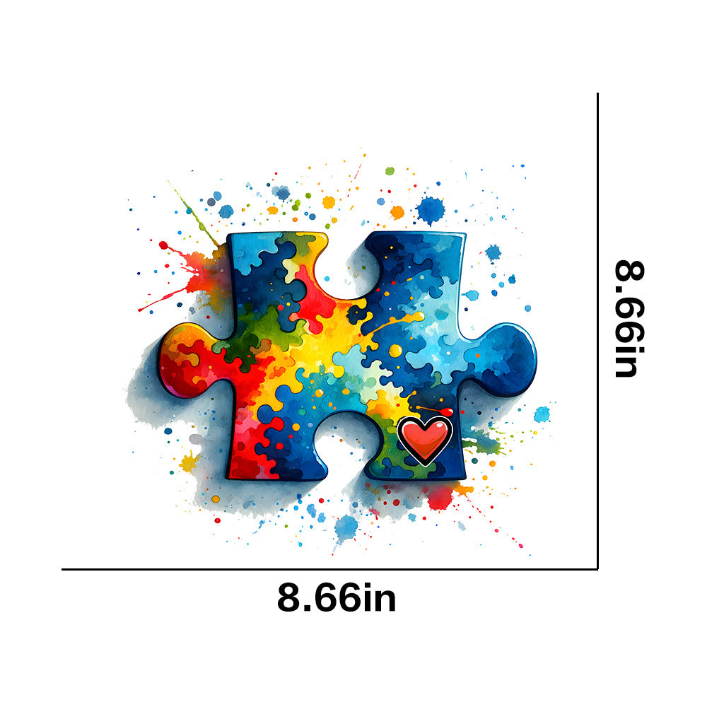 Wholesale Autism Pattern Series UV DTF Ready to Press Transfers Wrap