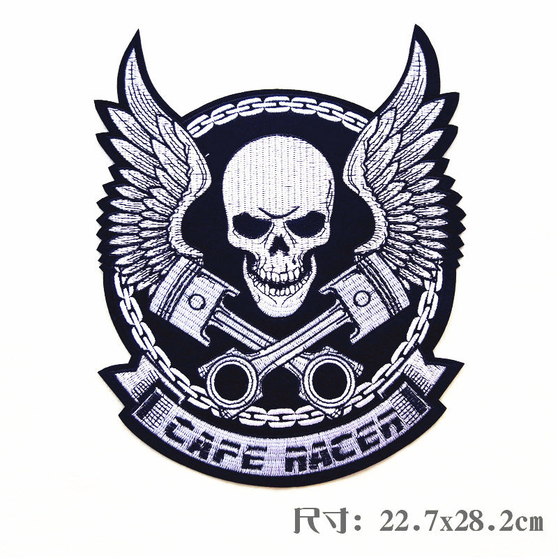 Wholesale Large punk style clothing embroidery DIY Patches