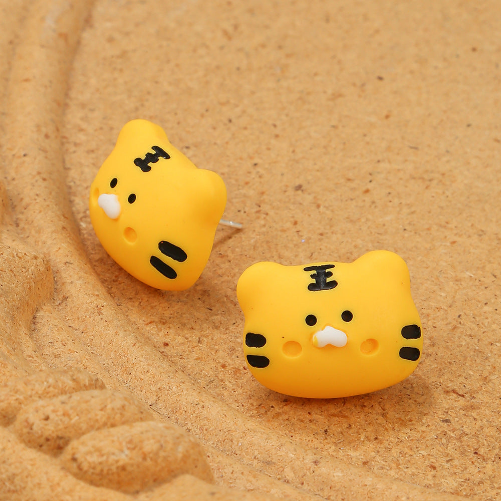 Pendientes de resina de ranas de oveja al por mayor