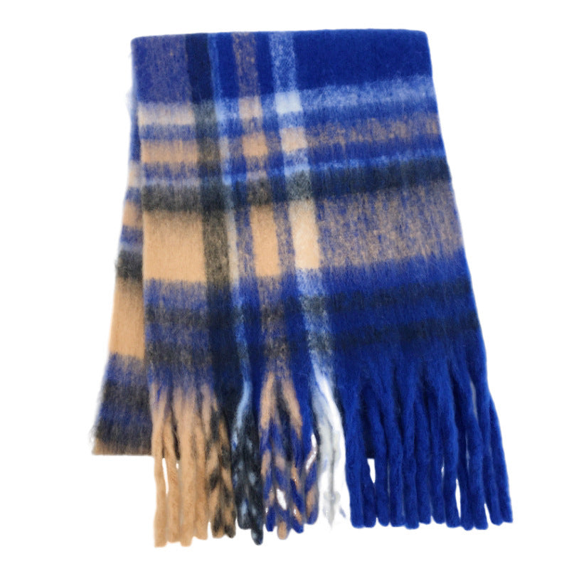Wholesale Winter AC Double-sided Rainbow Plaid Scarves