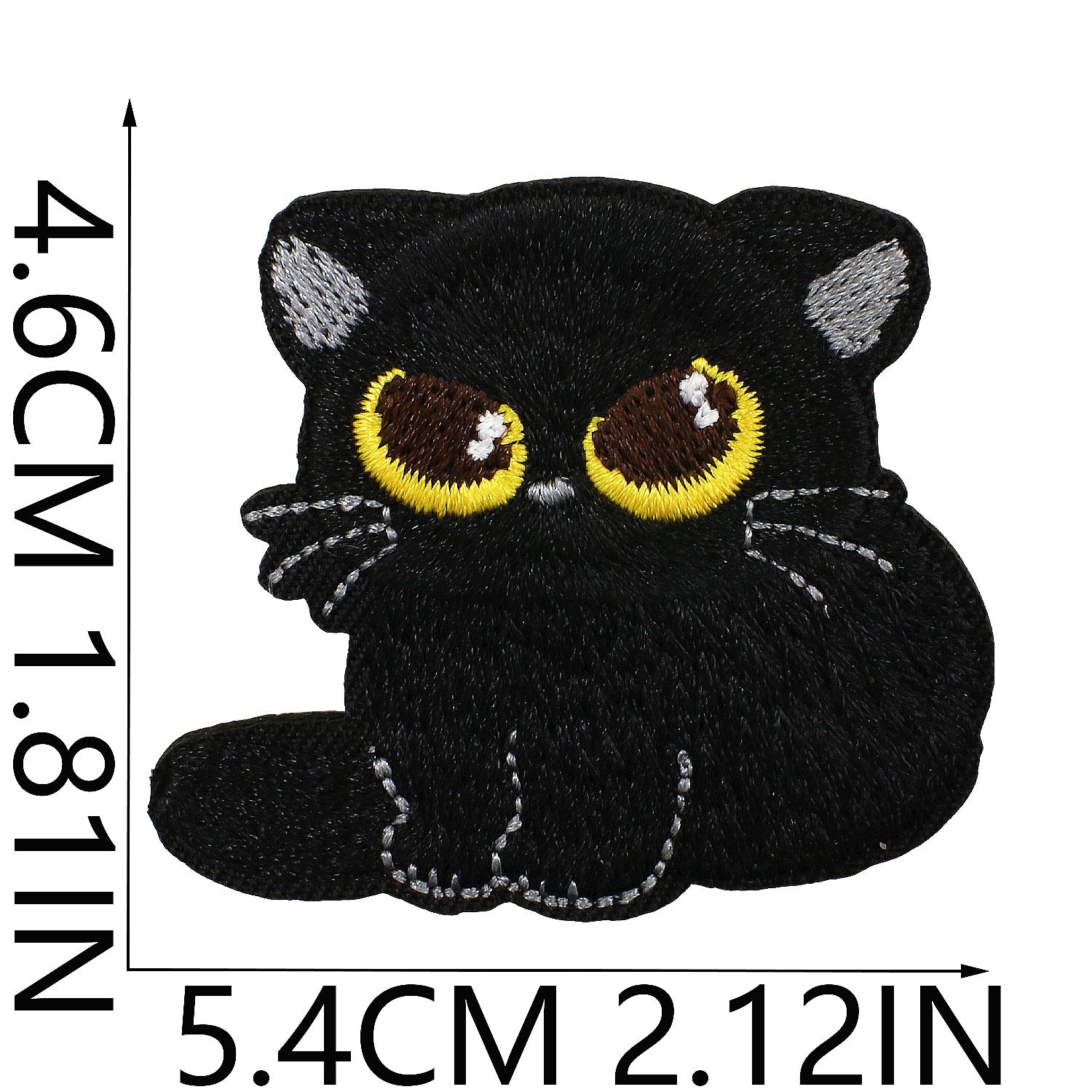 Wholesale Black Cat Series Embroidered Applique  DIY Patches