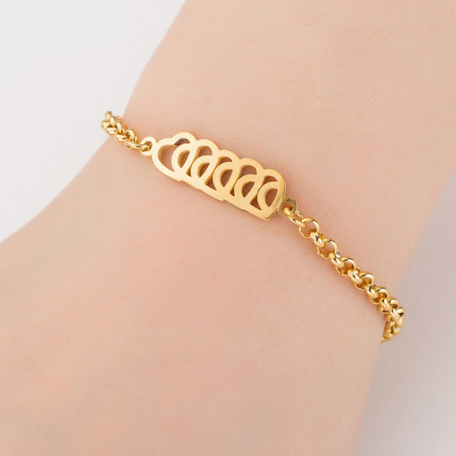 Wholesale Couple Bracelet Female High Sense Titanium Steel Bracelet Niche Design Couple Jewelry Stainless Steel Animal Letter Jewelry